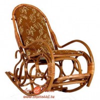 Кресло-качалка с подножкой мягкое