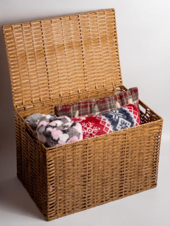 Сундук для хранения, плетеный, полиротанг